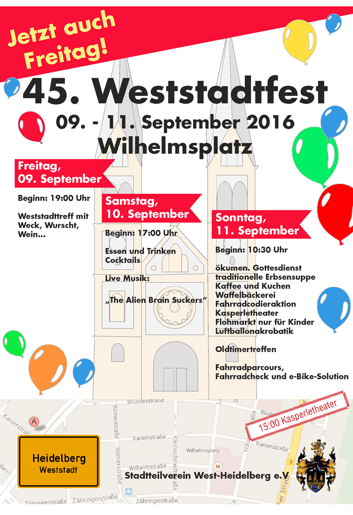 Plakat Weststadtfest 2016