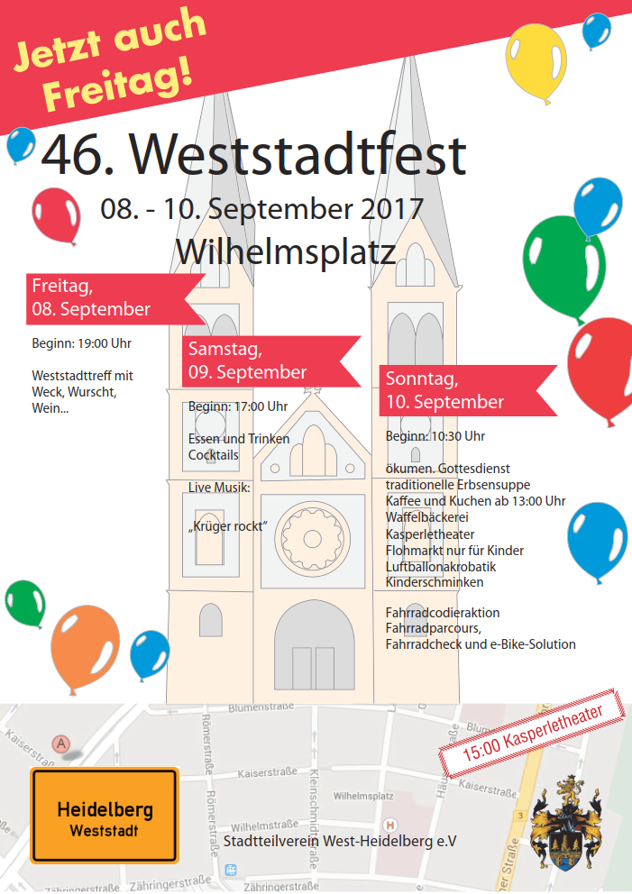 Plakat Weststadtfest 2017